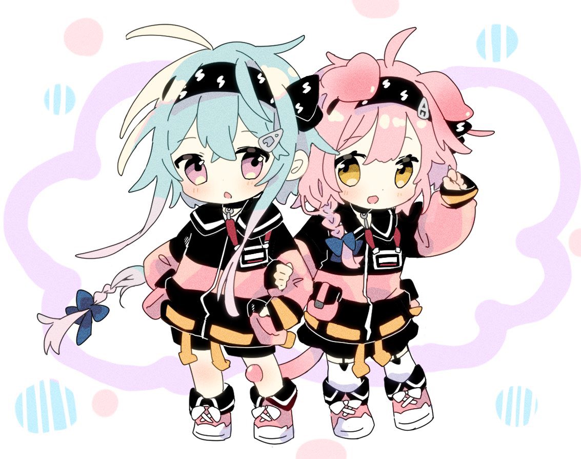 1boy, 1girl, :d, animal_ears, arknights, bangs, black_hairband, black_jacket