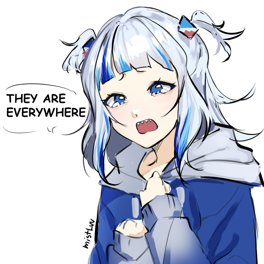 1girl, absurdres, among_us, among_us_eyes_(meme), blue_hair, choripan, crying, crying_with_eyes_open