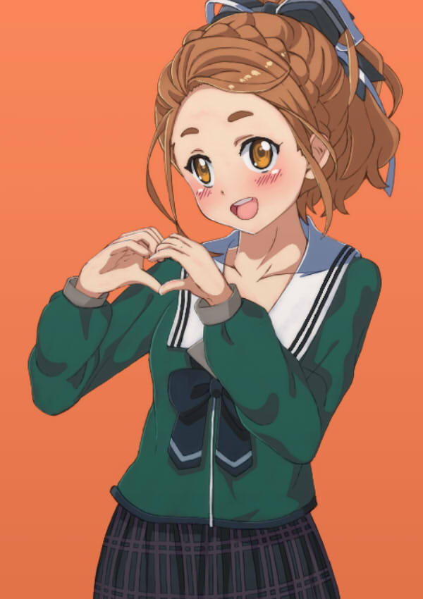 1girl, 22/7, blazer, boots, bow, braid, brown_eyes, brown_hair