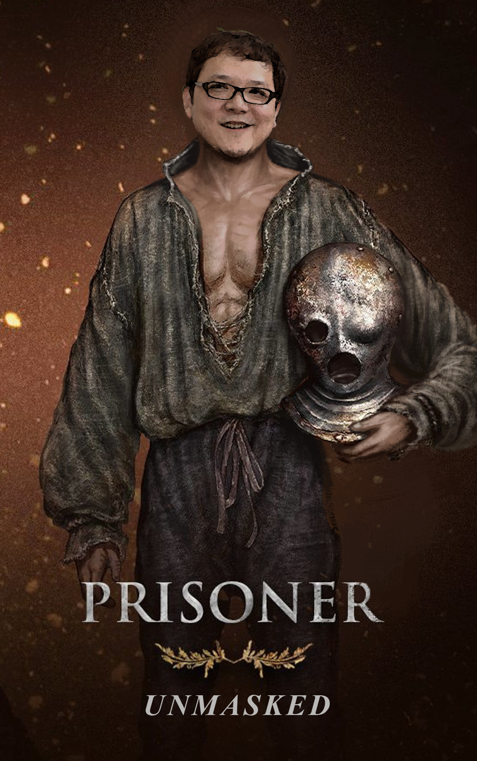 1boy, black_eyes, black_hair, chalky_nan, elden_ring, facial_hair, glasses, goatee