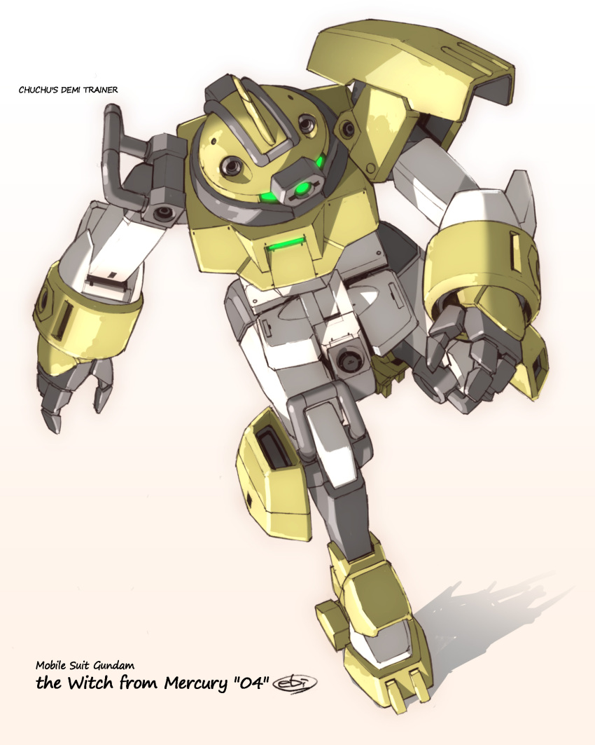 absurdres, artist_name, character_name, chuchu's_demi_trainer, copyright_name, ebikawa_kanetake, green_eyes, gundam