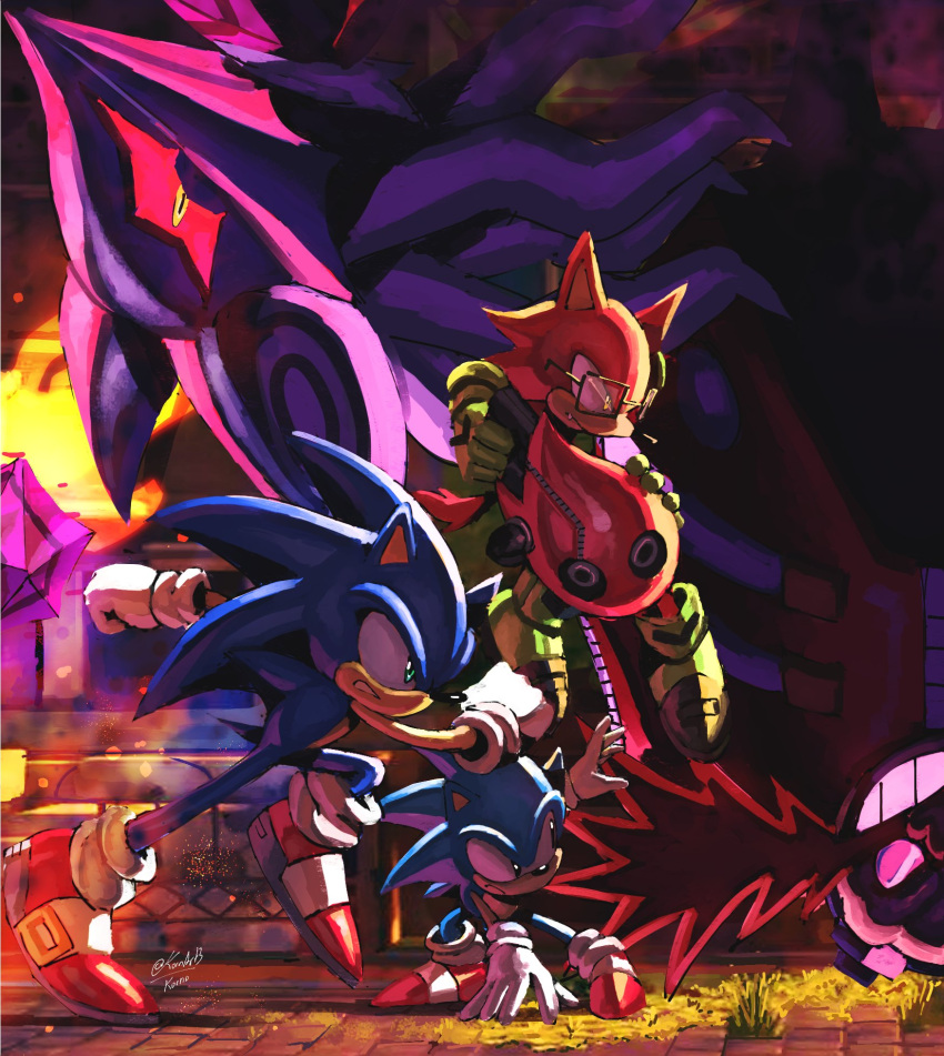 5boys, avatar_(sonic_forces), boots, dr._eggman, dual_persona, evil_grin, evil_smile, furry