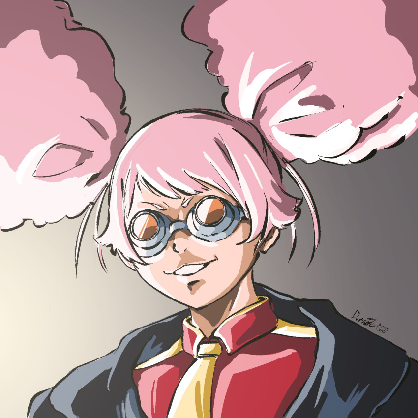 bask_om, black_coat, chuatury_panlunch, coat, double_bun, evil_grin, evil_smile, faris_f_dewanto