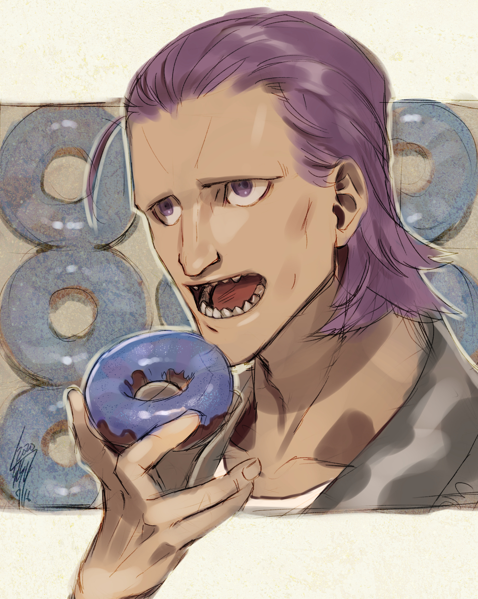 1boy, artist_name, bangs_pinned_back, bishop_(daemon_x_machina), collarbone, commentary_request, daemon_x_machina, dated