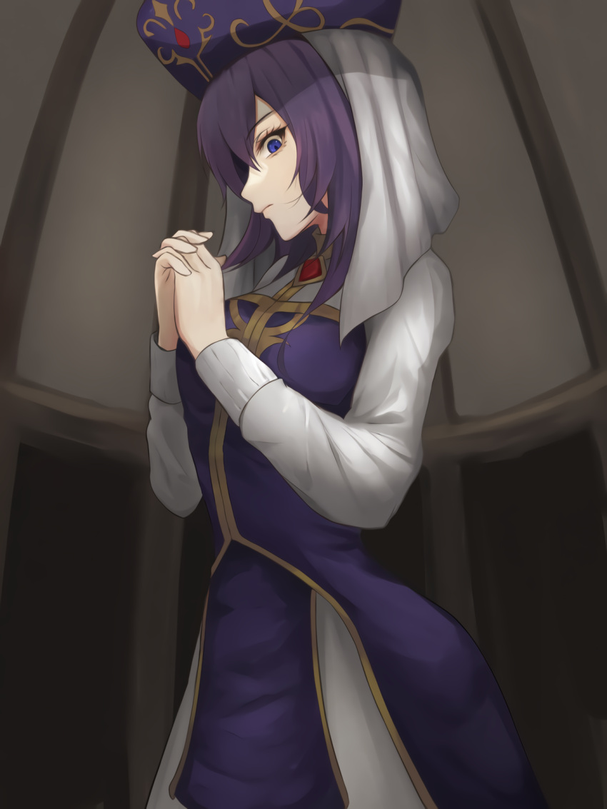 1girl, angry, blue_eyes, commission, cowboy_shot, dress, eremiya, fire_emblem