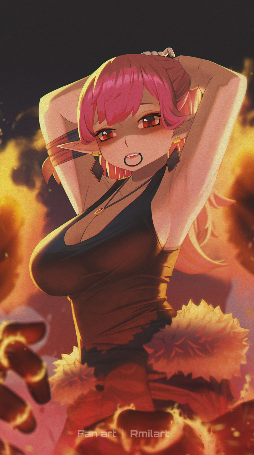 1girl, breasts, character_request, highres, huge_breasts, kina_lillet, large_breasts, manhwa