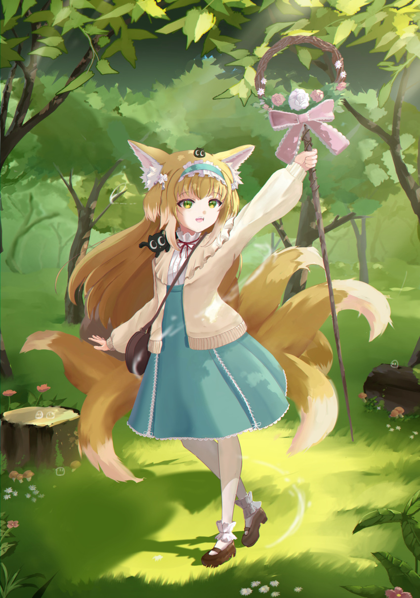 1girl, :d, absurdres, animal, animal_ear_fluff, animal_ears, animal_on_shoulder, arknights