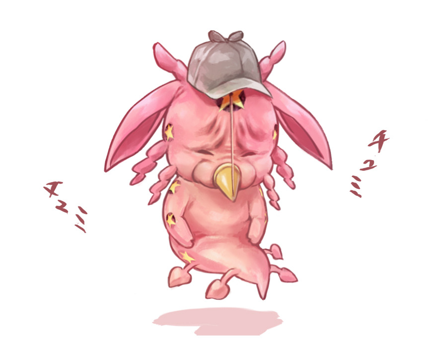 closed_eyes, floating, full_body, gradient, gradient_background, hat, jojo_no_kimyou_na_bouken, no_humans