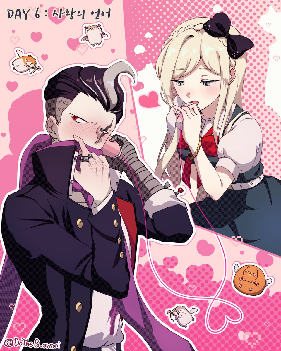 1boy, 1girl, animal, bandaged_arm, bandaged_hand, bandages, bangs, belt