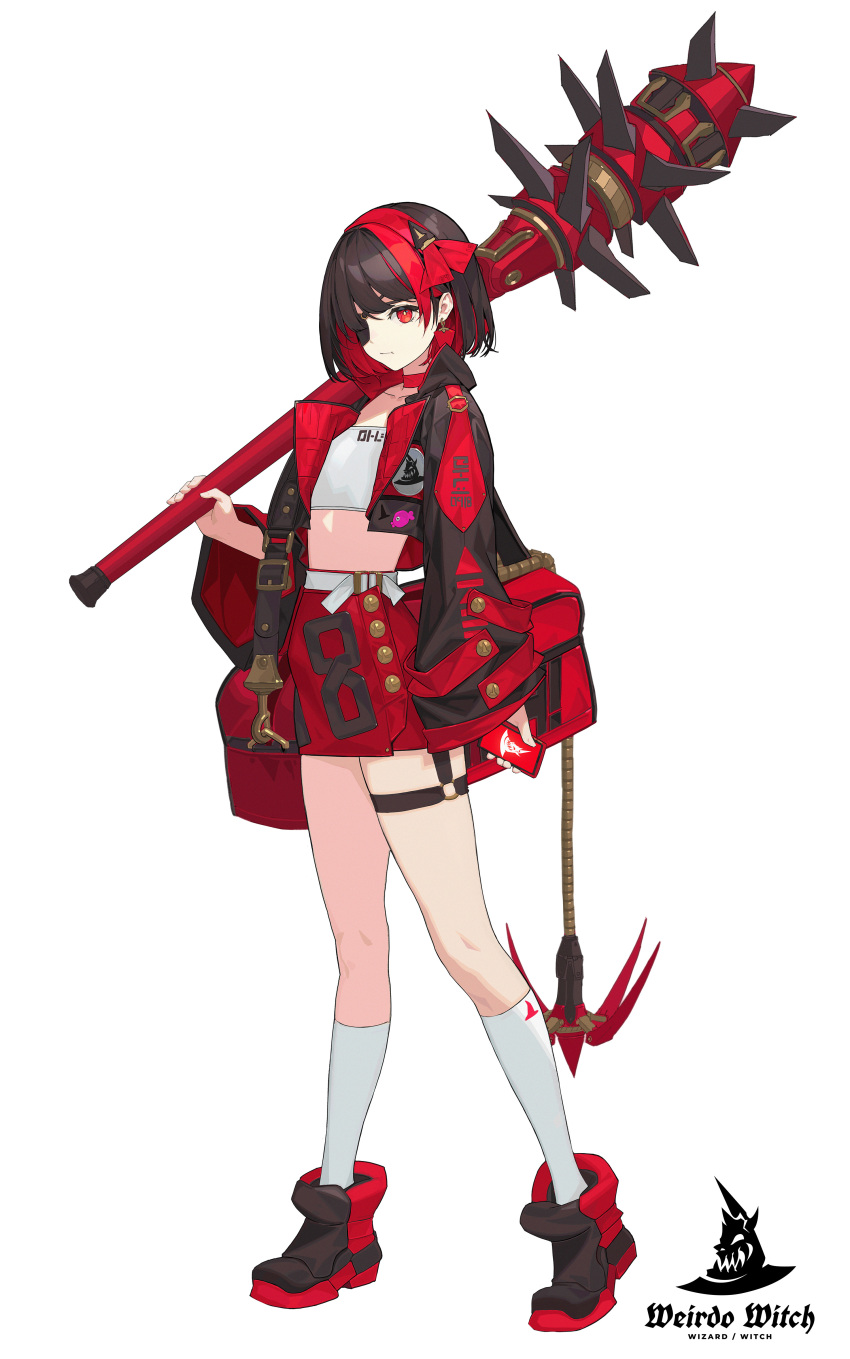 1girl, absurdres, bag, bangs, belt, black_hair, brown_footwear, brown_hair