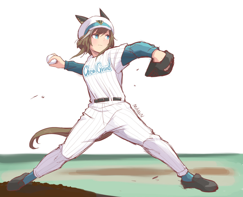 1girl, :t, alternate_costume, animal_ears, aqua_eyes, artist_name, ball, bangs