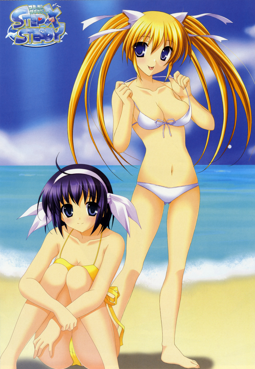 bikini, cleavage, fixed, loversoul, mochida_nao, shimakura_hazuki, step_x_steady, swimsuit
