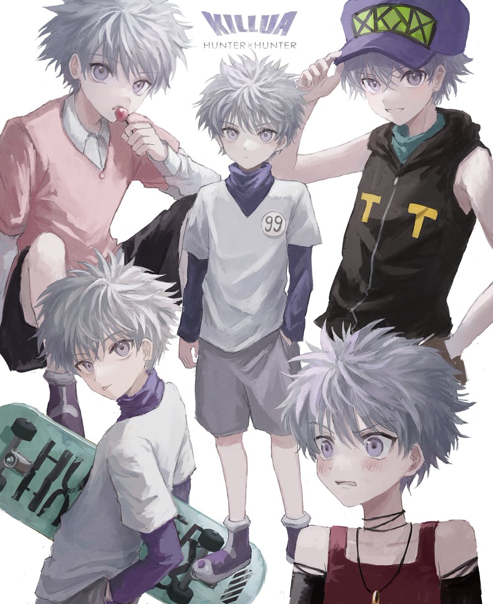 1boy, adjusting_clothes, adjusting_headwear, bare_shoulders, black_hoodie, black_shorts, blush, character_name