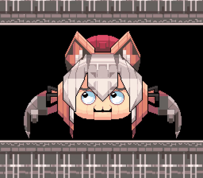 1girl, animal_ear_fluff, animal_ears, animated, claws, crab, fox_ears, fox_girl