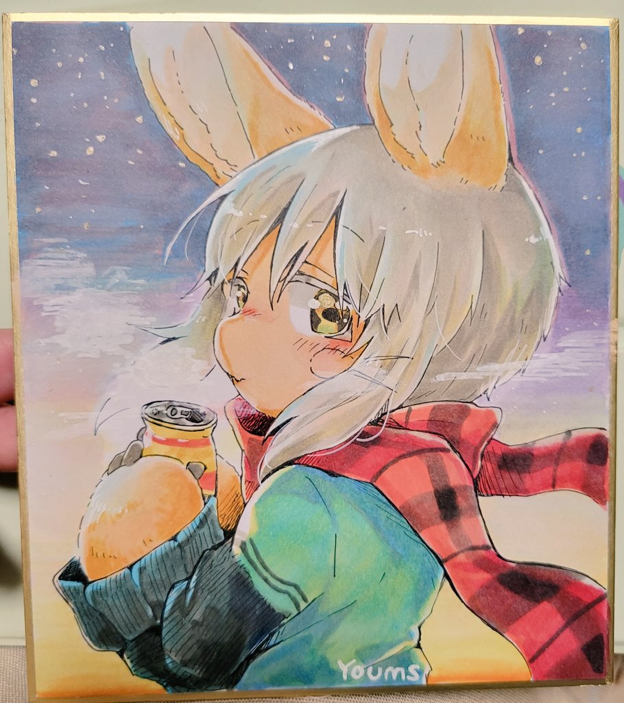 1girl, 1other, alternate_costume, animal_ears, aqua_shirt, artist_name, blush, breath