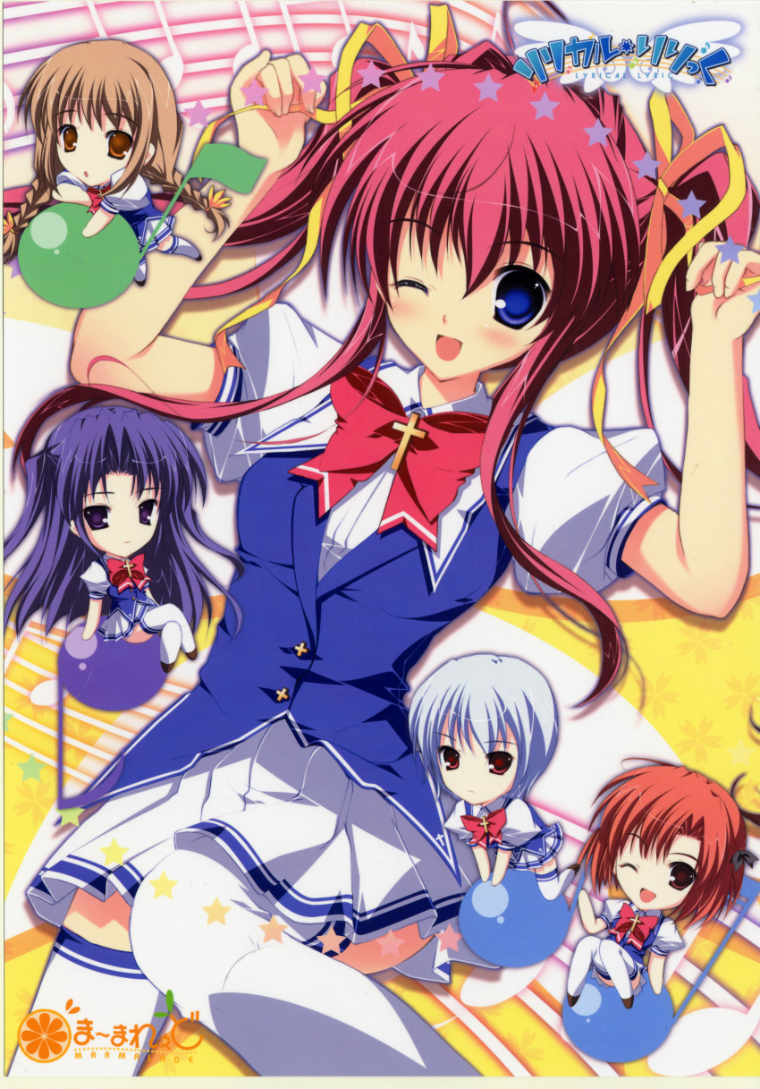 asakura_nanao, daidouji_ryouko, hagiwara_tomoe, kuu, lyrical_lyric, mikeou, takami_rin