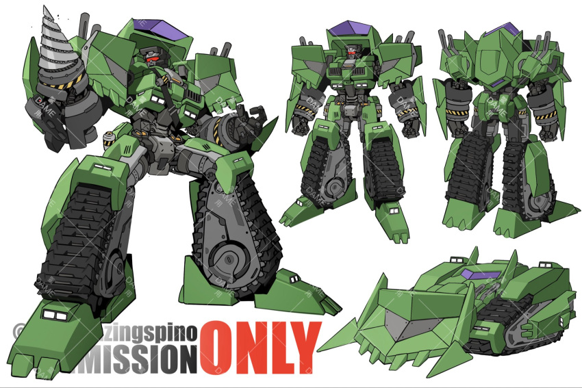 bad_id, bad_twitter_id, bonecrusher, bulldozer, caterpillar_tracks, commission, drill, highres