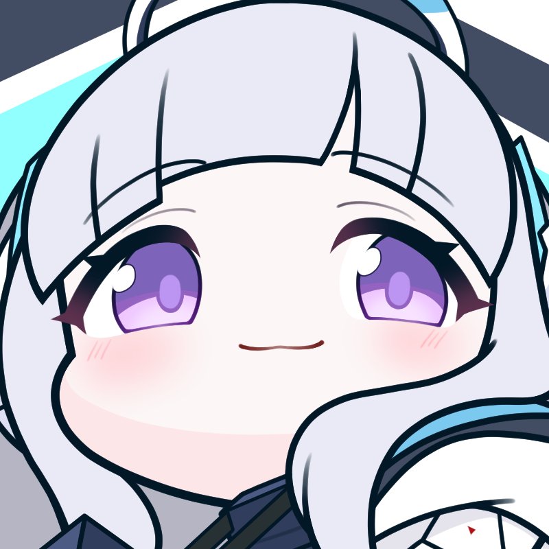 1girl, blue_archive, blush, close-up, closed_mouth, grey_hair, halo, jacket, long_hair, looking_at_viewer, noa_(blue_archive), portrait, smile, solo, unglyung, violet_eyes