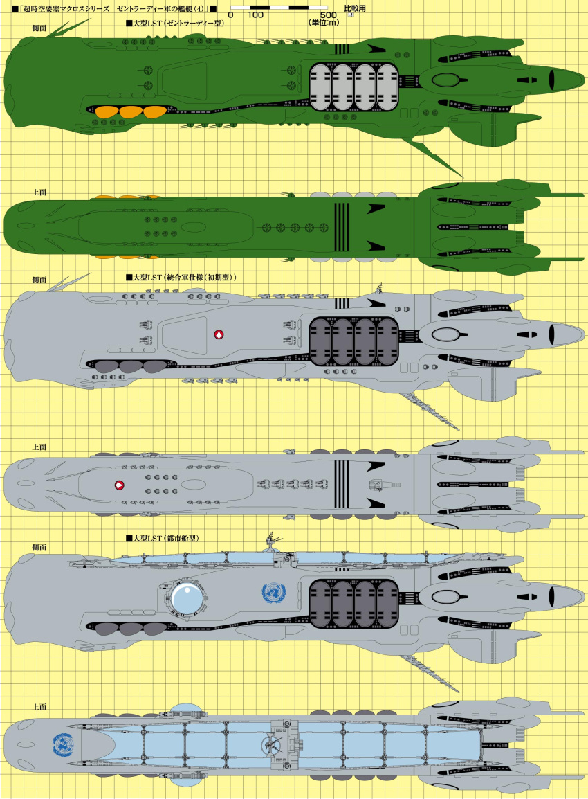absurdres, alien, chart, choujikuu_yousai_macross, commentary_request, comparison, concept_art, emblem