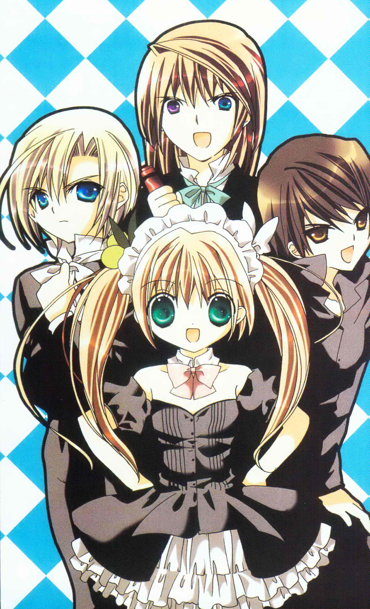 hanazono_karin, kamichama_karin, koge_donbo, kuga_jin, kujyou_kazune, nishikiori_michiru