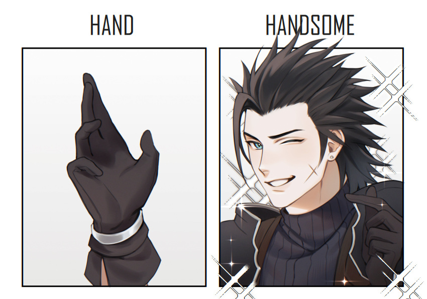 1boy, absurdres, aqua_eyes, armor, black_gloves, black_hair, blue_shirt, border