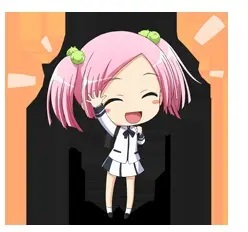 1girl, amakasu_mayo, chibi, kawagishi_keitarou, lowres, maji_de_watashi_ni_koi_shinasai!, non-web_source, pink_eyes