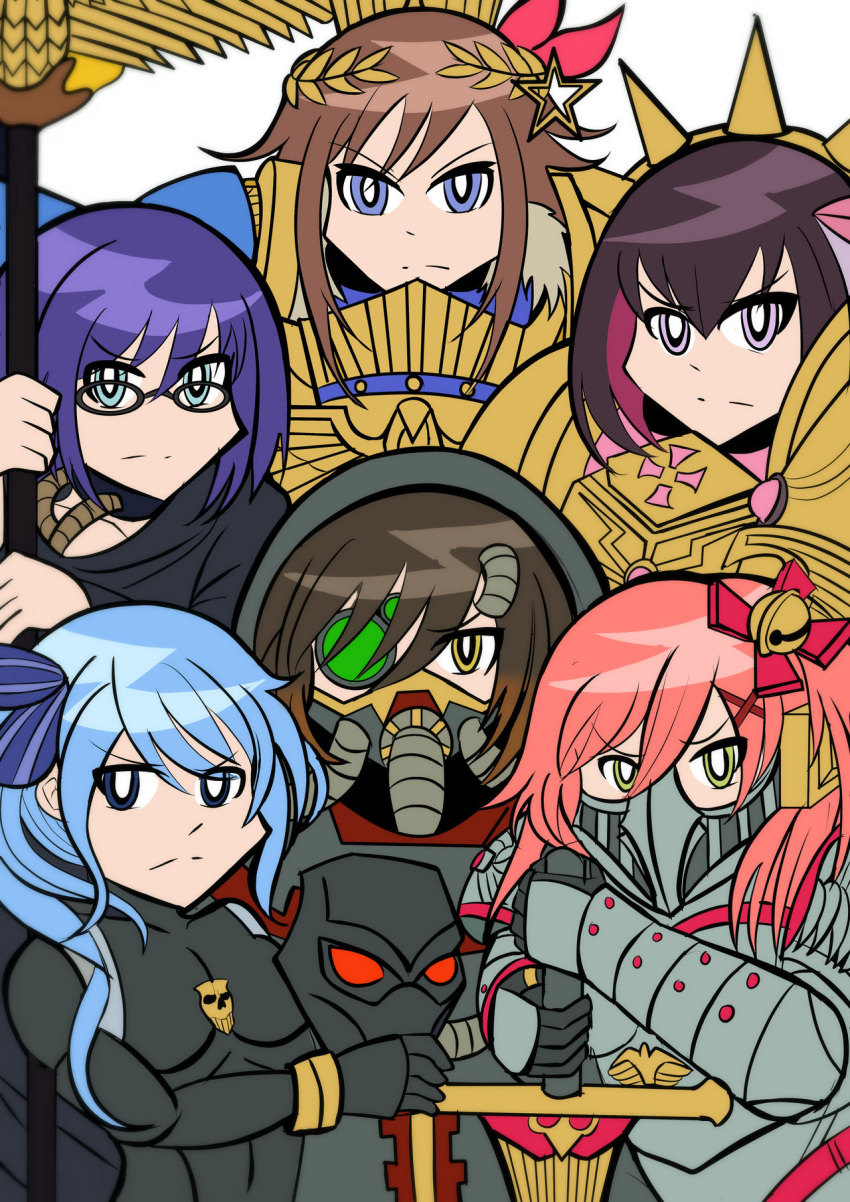 a-chan_(hololive), adeptus_mechanicus, azki_(hololive), bmpc_unta_kilat, character_request, emperor_of_mankind, highres, hololive