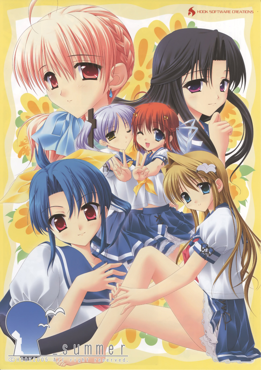 _summer, amano_chiwa, ebizuka_shino, hatano_konami, kaizu_sana, nanao_hinako, shimazu_wakana