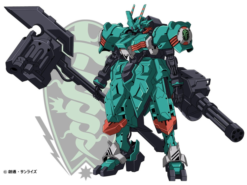 chain_gun, full_body, gundam, gundam_gamigin, gundam_tekketsu_no_orphans, gundam_tekketsu_no_orphans_urdr_hunt, gyoubu_ippei, hammer