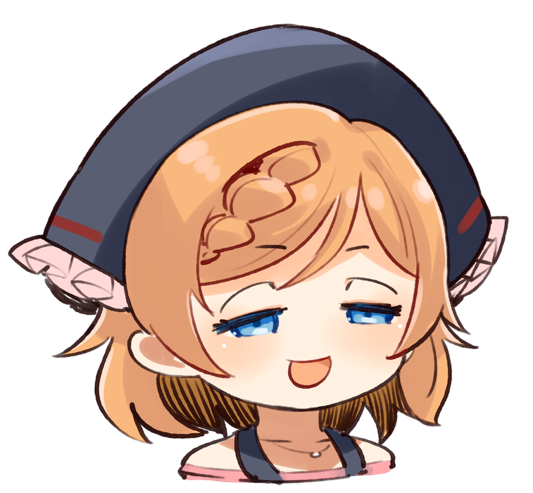 1girl, asakura_yui_(vtuber), blue_eyes, braid, brown_hair, collarbone, hair_ornament, half-closed_eyes