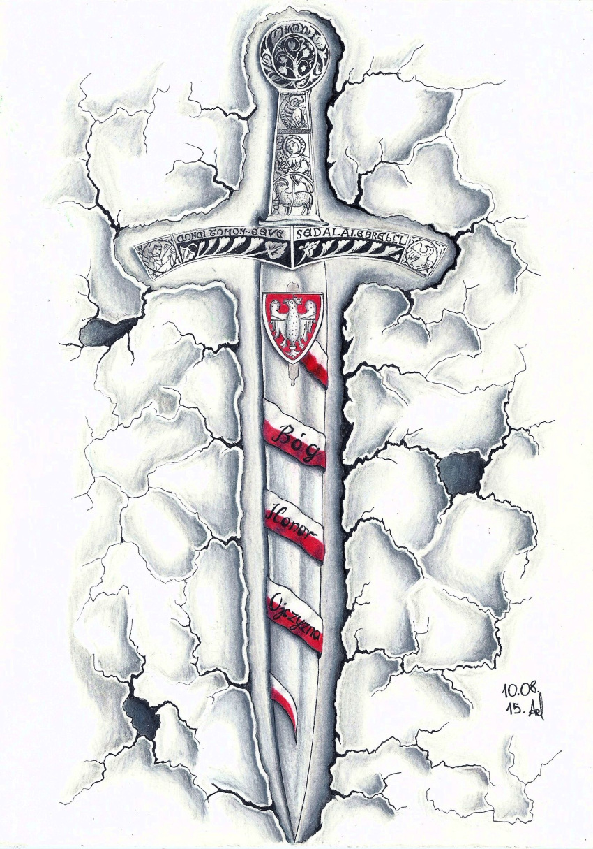 animal_print, bird, blade, bush, christianity, coat_of_arms, crack, damiankapitan