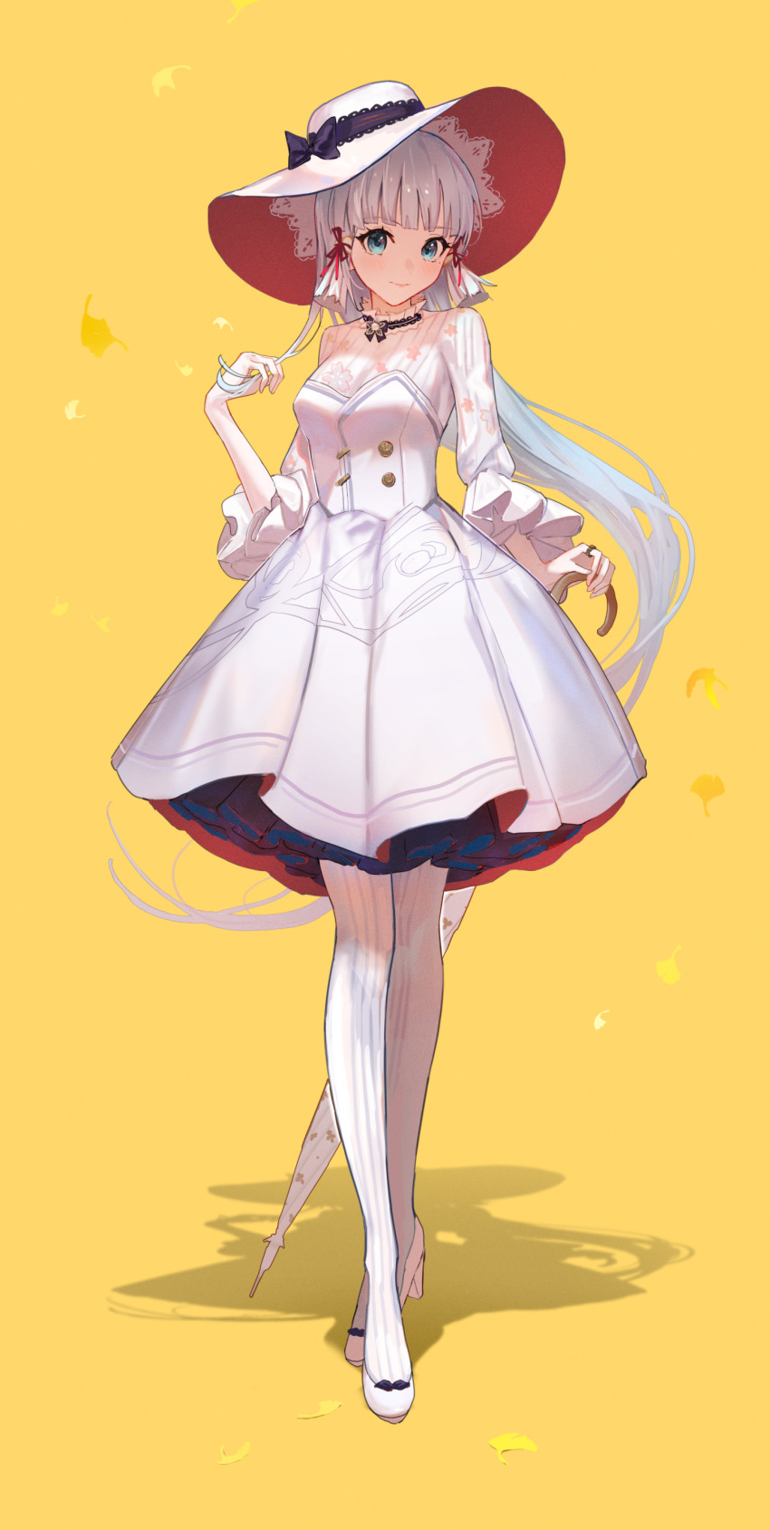 1girl, absurdres, aqua_eyes, bangs, black_bow, black_bowtie, blue_eyes, blue_hair