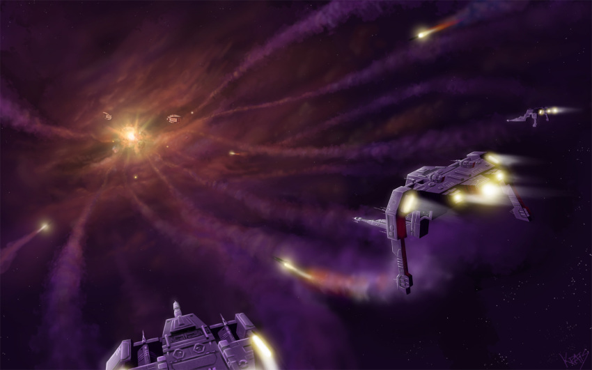abaddon_(eve_online), amarr_empire_(eve_online), artist_name, attack, battle, battleship_(eve_online), caldari_state_(eve_online), commentary