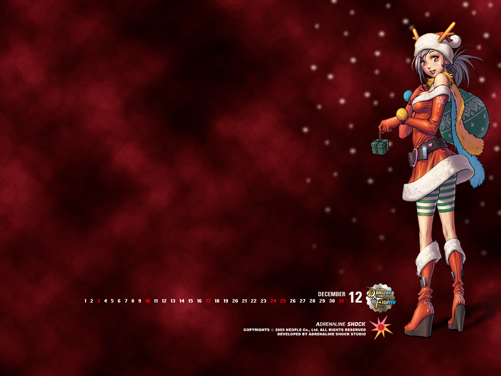 christmas, dungeon_and_fighter, gift, high_heels, miniskirt, platform_footwear, seria_kirmin, shoes
