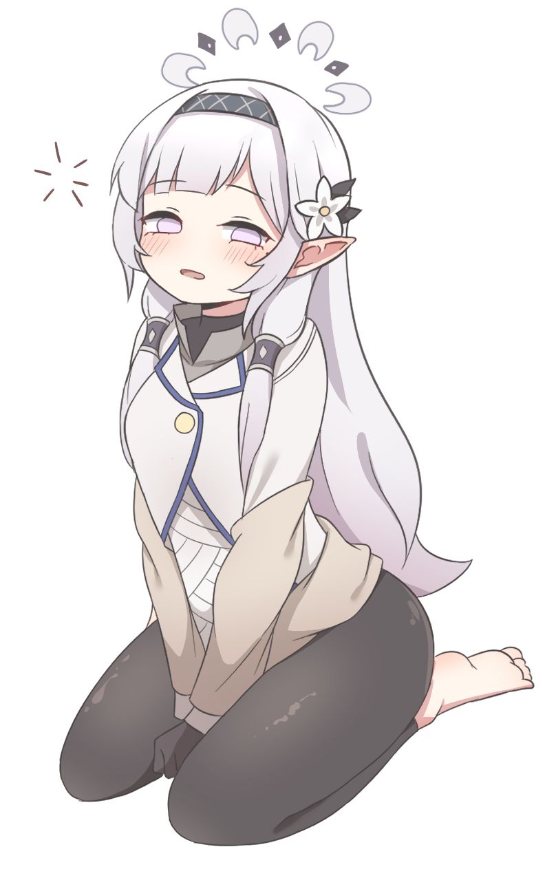 blue_archive, demon_ears, flower, hair_flower, hair_ornament, hairband, halo, highres