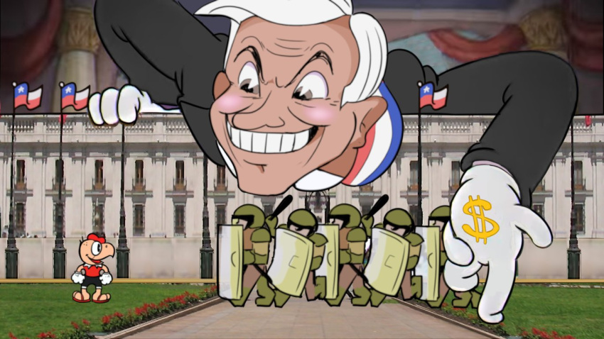 chilean_flag, cuphead_(game), gameplay_mechanics, military, parody, siczak