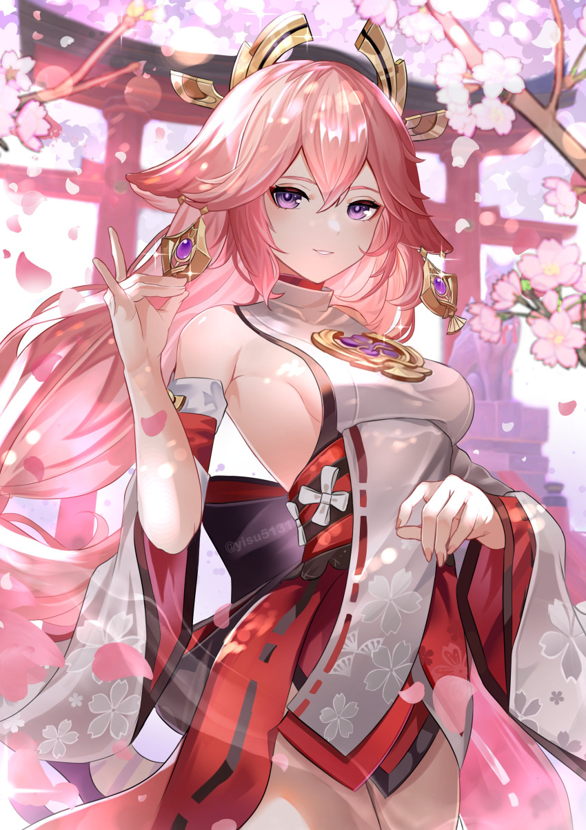 1girl, absurdres, animal_ears, artist_name, back_bow, bangs, bare_shoulders, black_bow