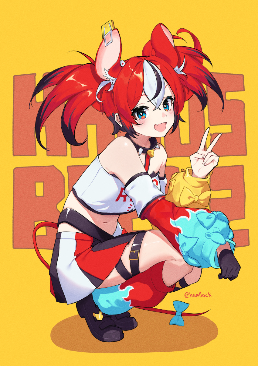 1girl, absurdres, animal_ears, asymmetrical_legwear, asymmetrical_sleeves, blue_eyes, character_name, collar