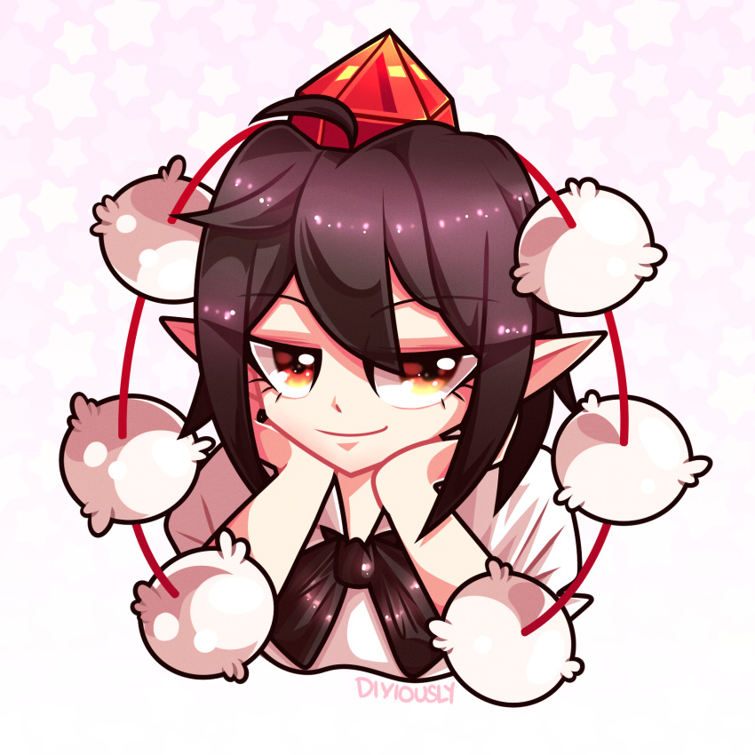 1girl, aya_shameimaru, bangs, black_ribbon, collared_shirt, diviously, dress, highres