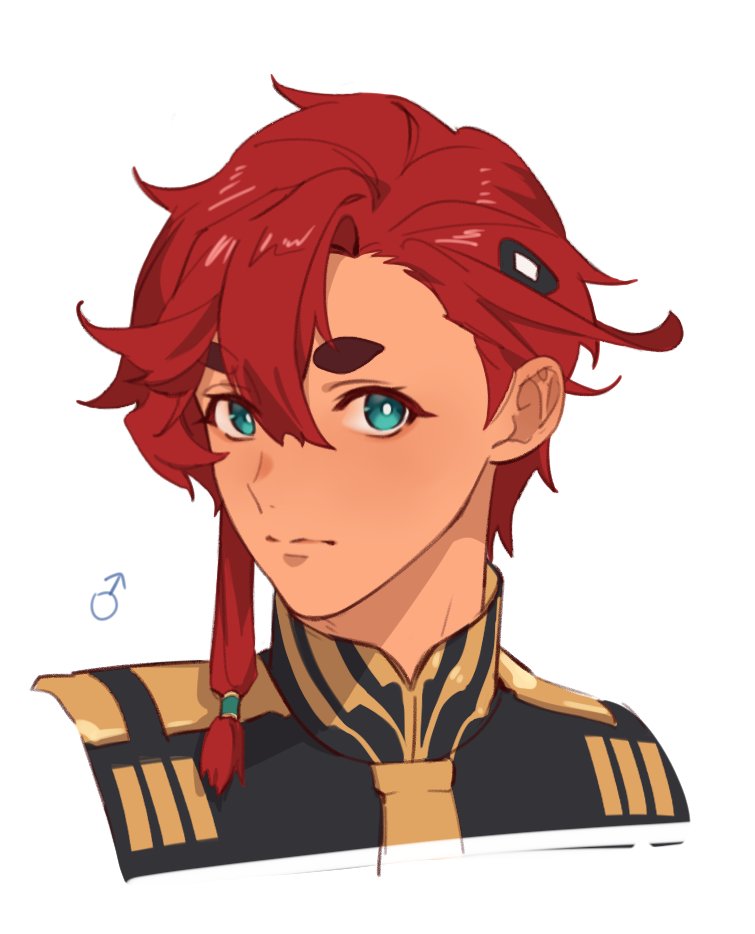 1boy, black_jacket, blue_eyes, closed_mouth, genderswap, genderswap_(ftm), gold_trim, gundam