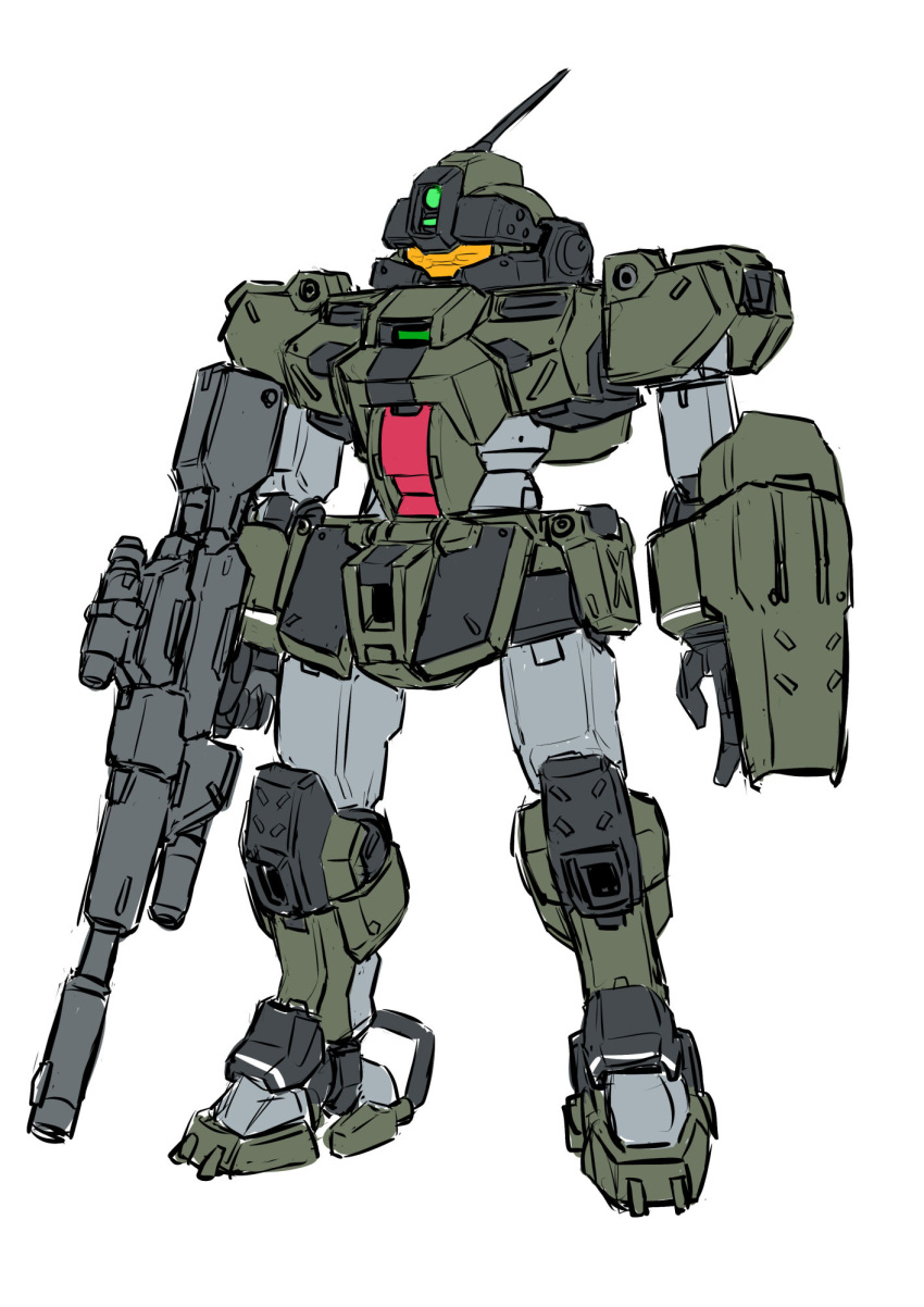 assault_visor, demi_trainer, full_body, fusion, gm_sniper, gun, gundam, gundam_msv