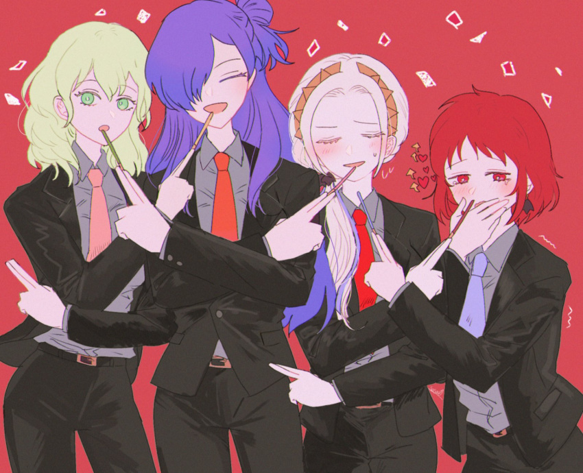 blush, breasts, byleth_(fire_emblem), byleth_eisner_(female), closed_eyes, closed_mouth, d_kenpis, edelgard_von_hresvelg