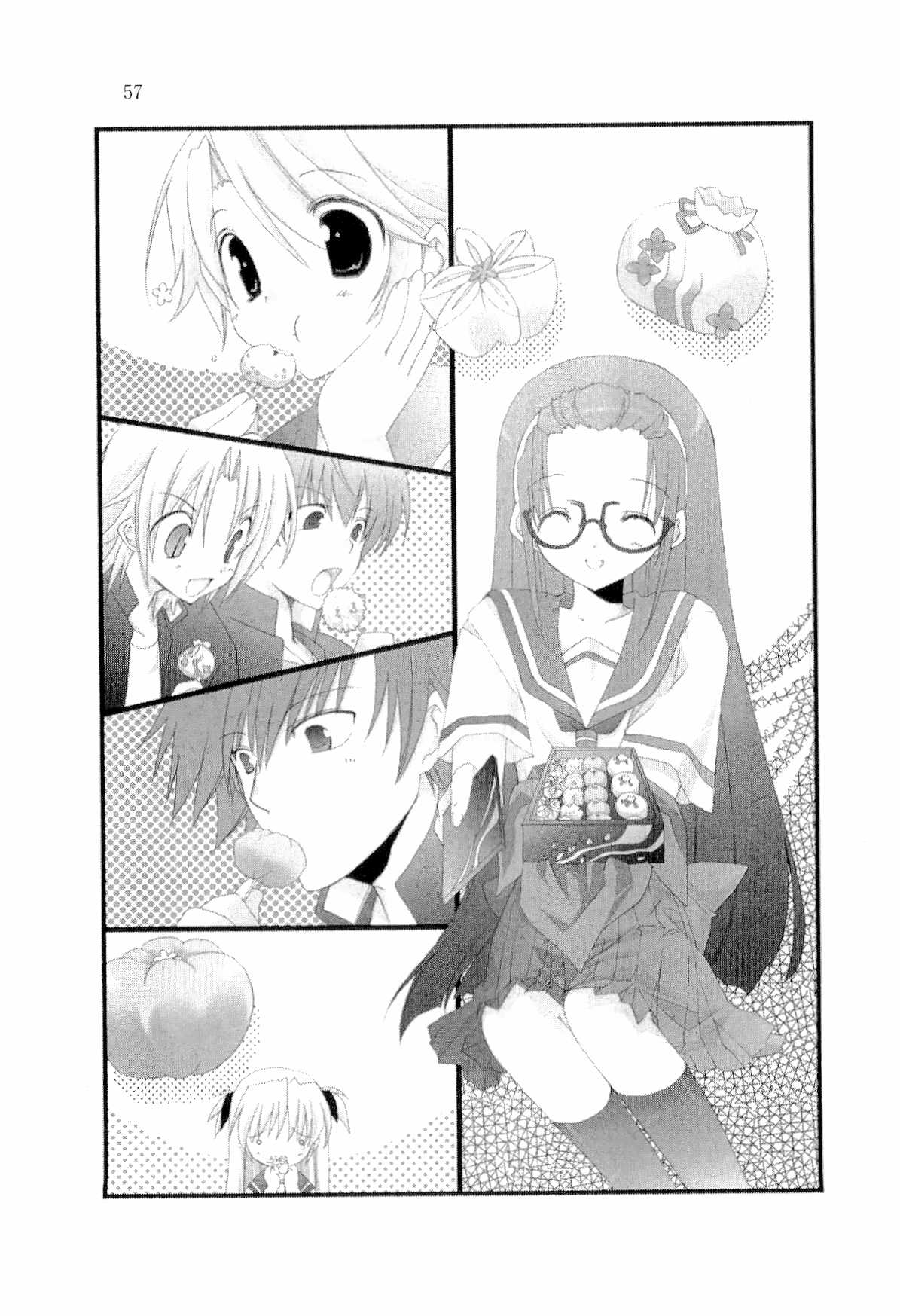 ayakawa_hinako, goshuushou-sama_ninomiya-kun, monochrome, ninomiya_shungo, okushiro_irori, seifuku, tsukimura_mayu