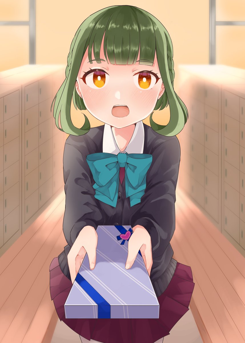 1girl, adapted_costume, aqua_bow, aqua_bowtie, black_cardigan, bob_cut, bow, bowtie