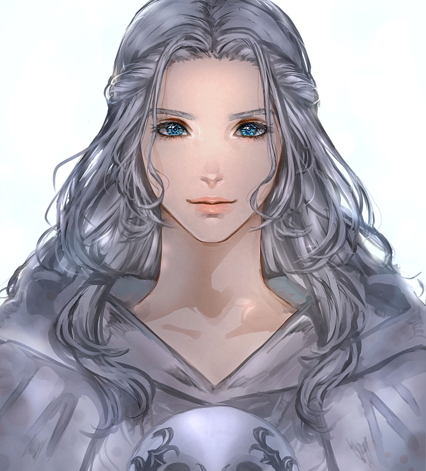 1girl, blue_eyes, braid, close-up, collarbone, commentary, final_fantasy, final_fantasy_xiv