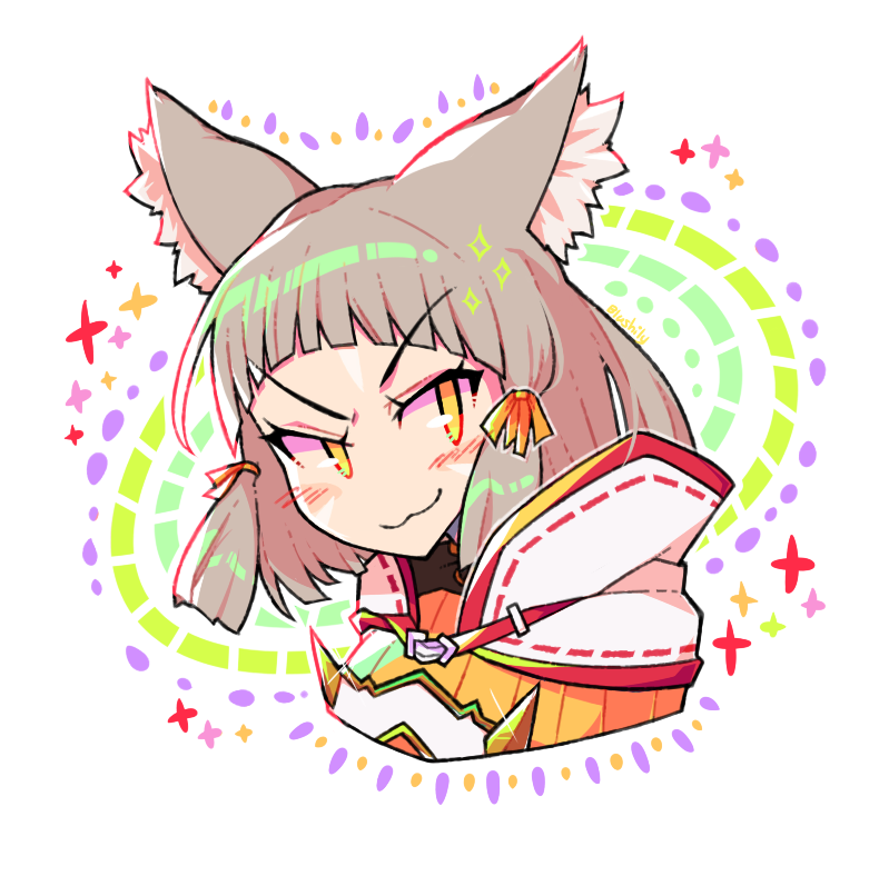 1girl, animal_ears, bangs, blunt_bangs, blushily, bodysuit, cat_ears, cat_girl