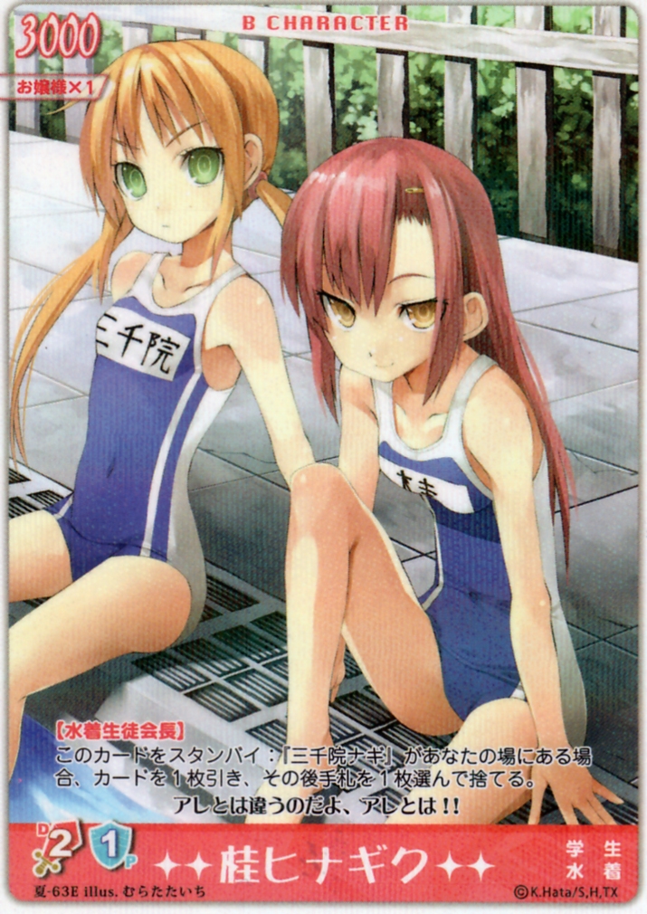 card, hayate_no_gotoku!, katsura_hinagiku, murata_taichi, muratataichi, name_tag, one-piece_swimsuit, phonecard