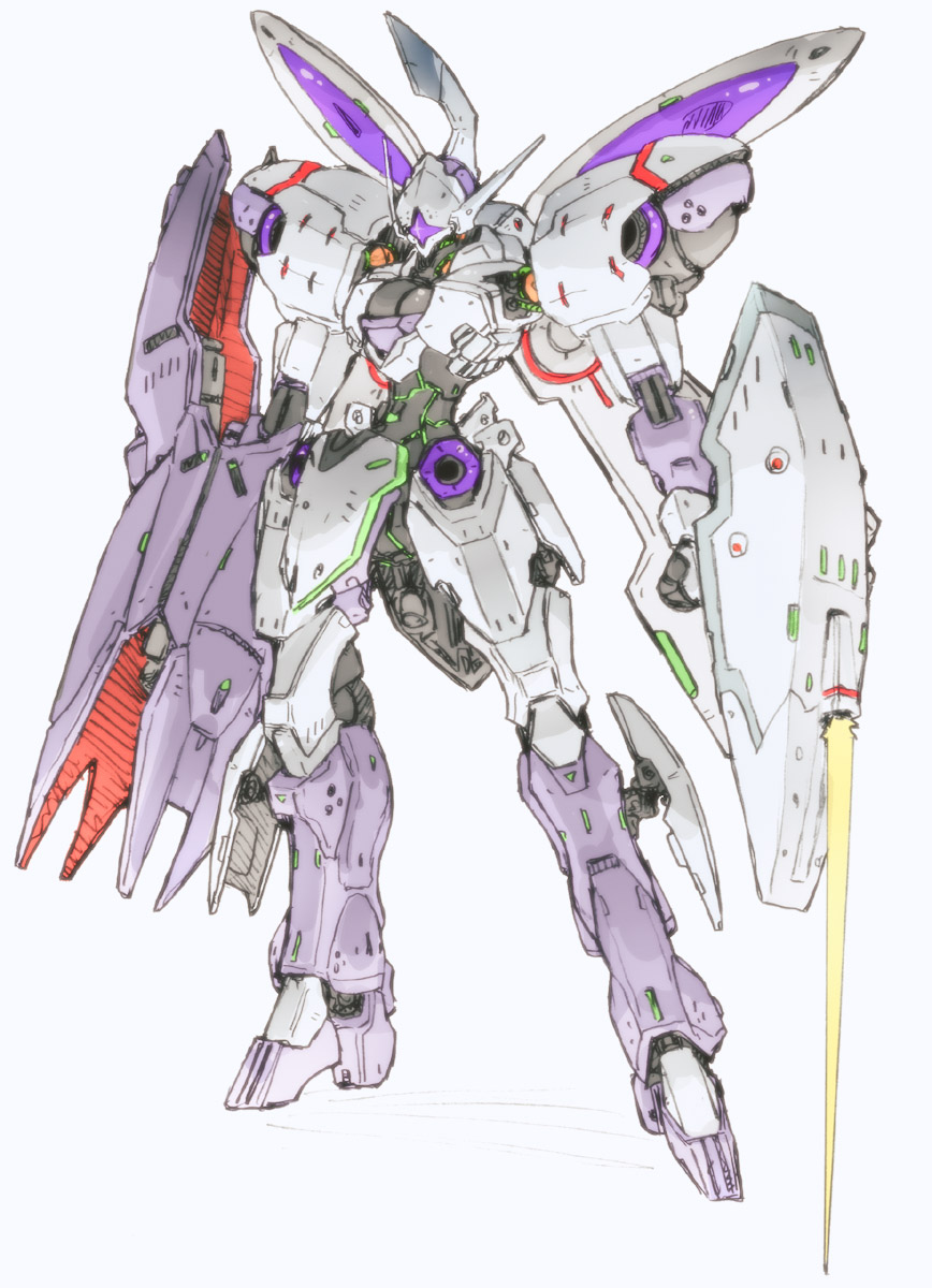 assault_visor, clenched_hand, energy_blade, full_body, gundam, gundam_suisei_no_majo, highres, holding