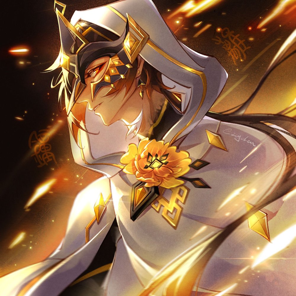 1boy, artist_name, bangs, black_background, black_hair, black_shirt, brown_hair, cape