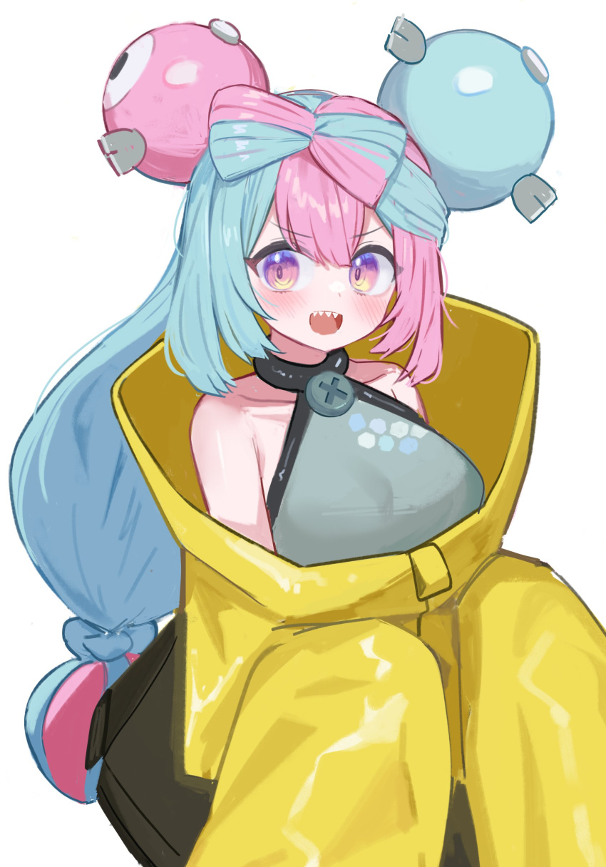 1girl, absurdres, aqua_hair, bow-shaped_hair, character_hair_ornament, hair_ornament, hexagon_print, highres